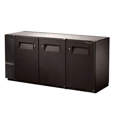 Refrigerador con barra trasera negra con (3) puertas sólidas batientes