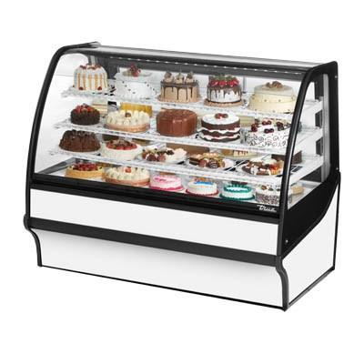59.25" Full-Service Bakery Case with Curved Glass - 4 Levels, 115v