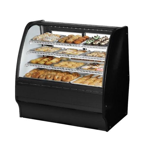 True TGM-DC-48-SC/SC-W-W Non-Refrigerated Merchandiser Dry 48-1/4"L, Curved Glass