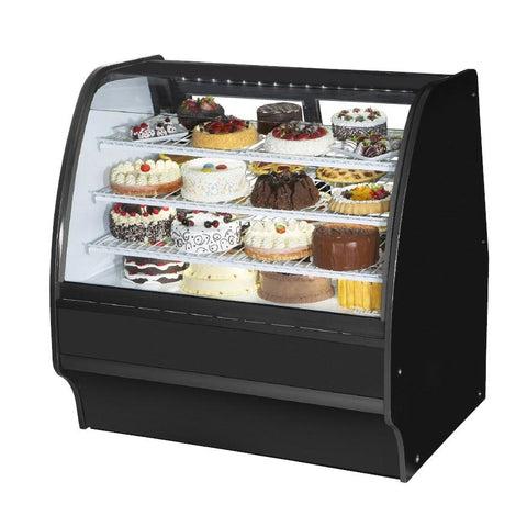 True TGM-R-48-SC/SC-S-W Refrigerated Merchandiser 48-1/4"L, Curved Glass with 6 Shelves Total,115v