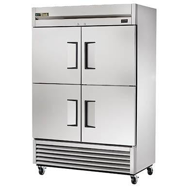 True TS-49-4-HC Refrigerador, accesible, dos secciones, 4 medias puertas de acero inoxidable, frente/laterales de acero inoxidable, 115 V