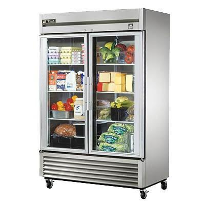 True TS-49G-HC~FGD01 Refrigerador, accesible, dos secciones, puerta de vidrio enmarcada versión 01, 2 puertas de vidrio, 115 V