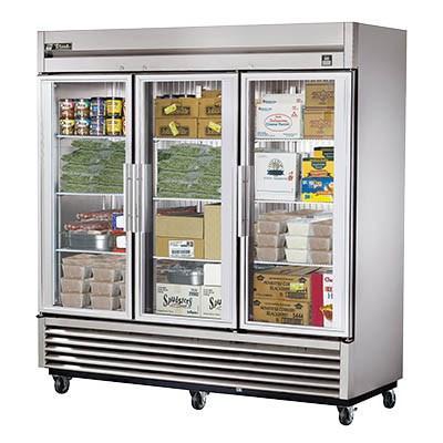 True TS-72FG-HC~FGD01 Freezer, Reach-In, Three-Section, -10°F, Framed Glass Door Version 01, 3 Glass Doors, 115v