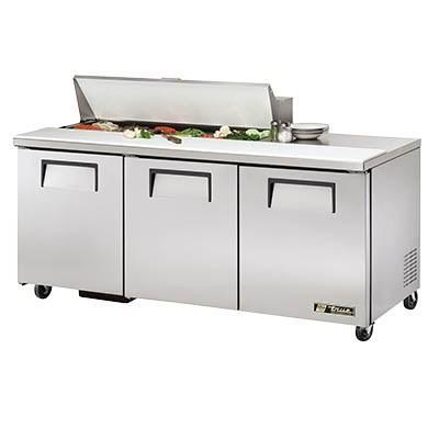 True TSSU-72-12-HC 72" Sandwich/Salad Prep Table with Refrigerated Base, 115v