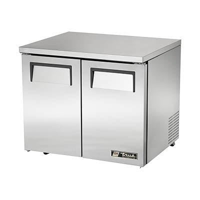 True TUC-36-LP-HC 8.5 Cu Ft Undercounter Refrigerator with 2 Sections & 2 Doors, 115v