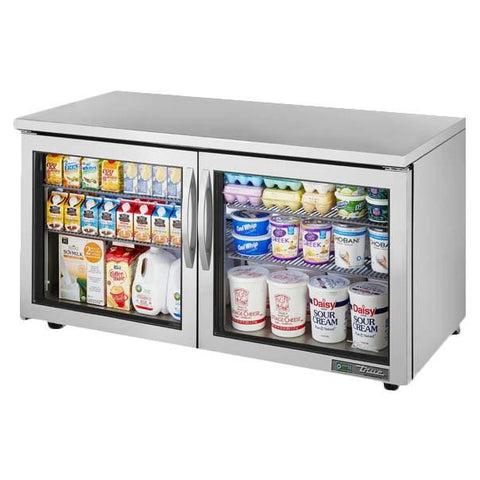 True TUC-60G-LP-HC~FGD01 Refrigerador bajo encimera de 15,5 pies cúbicos con 2 secciones y 2 puertas, 115 V