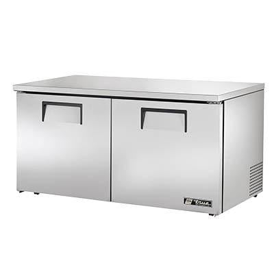 True TUC-60-LP-HC 15.5 Cu Ft Undercounter Refrigerator with 2 Sections & 2 Doors, 115v