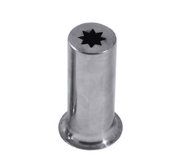 Uniworld UCMNZ2 Churro Nozzle Adapter, stainless steel, plain, 1-1/2" diameter tube