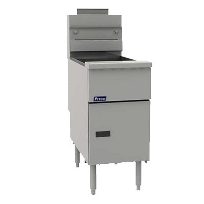 Freidora a gas independiente Pitco VF-35S - 35 lb. Capacidad de aceite