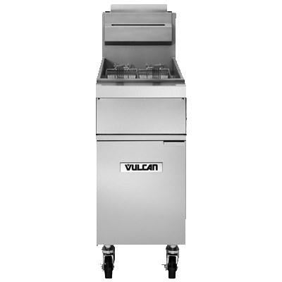 Vulcano 1GR45A 45-50 libras. Freidora a gas de capacidad con controles de estado sólido, 120 000 BTU, NSF
