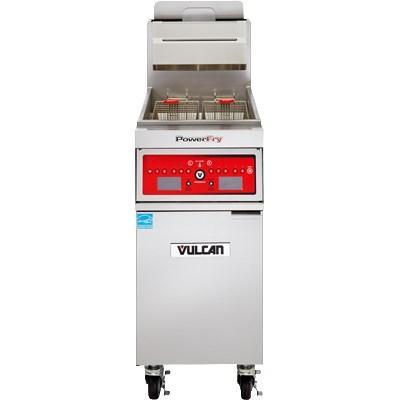 Vulcan 1TR45D PowerFry3 45-50 libras. Freidora a gas de capacidad con controles digitales de estado sólido, 70 000 BTU, NSF