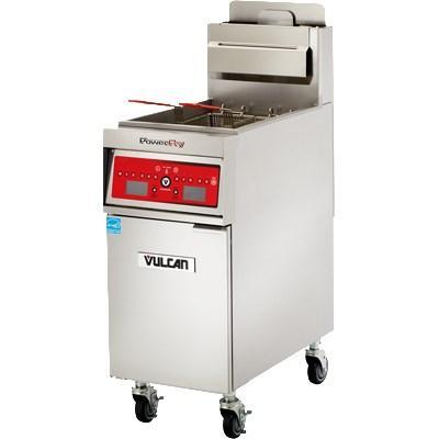 Vulcan 1VK45CF PowerFry5 45-50 libras. Freidora a gas de capacidad con sistema de filtración, 70.000 BTU, NSF