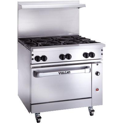 Vulcan 36C-6BN Endurance Horno de convección a gas de 36" y 6 quemadores, gas natural