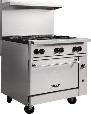 Vulcan 36S-2B24GT Endurance 36" 2 Burner Gas Range, 24" Thermostatic Griddle and Standard Oven