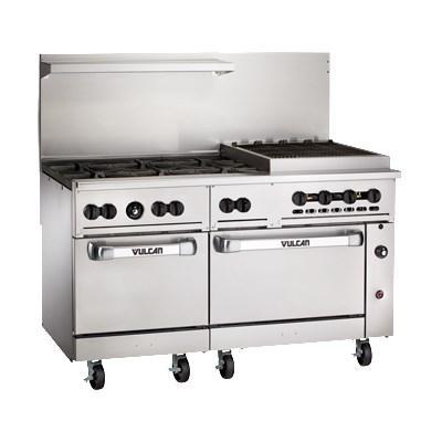 Vulcan 60SC-6B24CBP Endurance LP Estufa de gas de 6 quemadores de 60", asador de 24", 1 horno estándar y 1 de convección