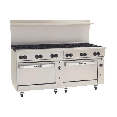 Vulcan 72SS-12B Endurance 12 Burner 72" Gas Range with 2 Standard Oven Bases