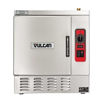 Vulcan C24EA3 PLUS Vaporera eléctrica de convección de 3 bandejas con drenaje inteligente temporizado y descarga eléctrica, encimera, 208 V/3 ph