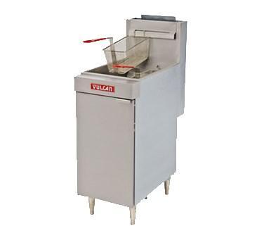 Vulcan LG300 35-40 Lb. Capacity Gas Floor Fryer, 90,000 BTU, NSF