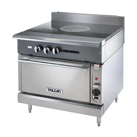 Vulcan V1FT36S Cocina de servicio pesado, 36"W, horno estándar, tapa francesa