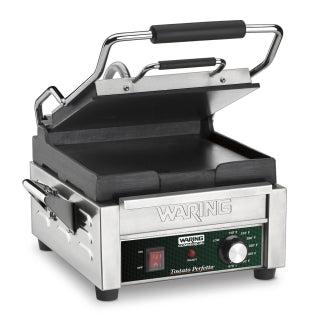 Waring WFG150 Parrilla eléctrica individual para sándwich/panini, 120 V, NSF