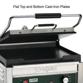 Waring WFG250 Electric Single Sandwich/ Panini Grill, 120V, NSF