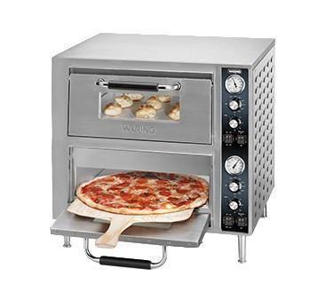 Waring WPO750 Horno para pizza de dos pisos, eléctrico, encimera, 240v/60/1-ph