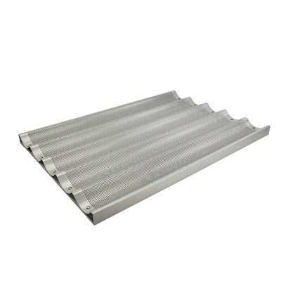 Winco ABP-5L 5-L Perforated Aluminum Baguette Pan, 18" x 26" x 1"