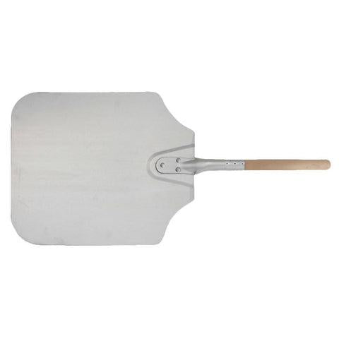 Winco APP-10M Aluminum Pizza Peel, 14” x 16”, 26”