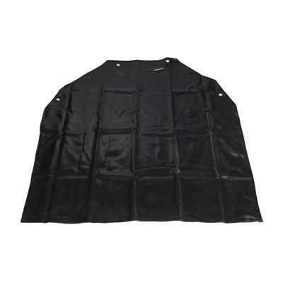 Winco BA-LA Delantal con pechera de látex, color negro