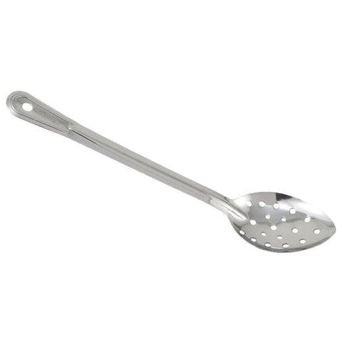 Winco BSPN-11 Basting Spoon, 11" Long, Perforated, One-Piece, Stainless Steel