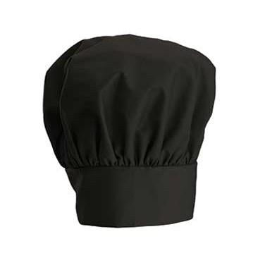 Winco CH-13BK Gorro de Chef Negro, Cierre de Velcro