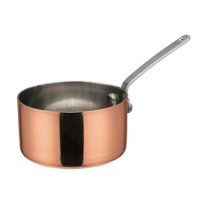Winco DCWA-203C Mini Sauce Pan, Copper-Plated, 3-1/8" Dia