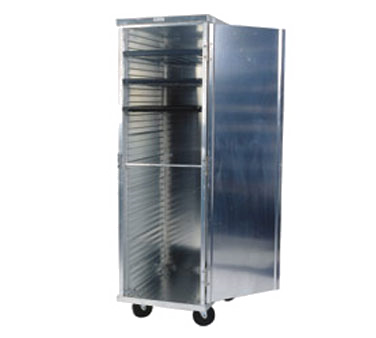 Winholt EC1840-C Enclosed Transport Cabinet, 21"W x 27"D x 68"H, reinforced aluminum construction, non-insulated, 5" swivel casters, NSF