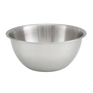 Winco MXB-800Q Economy Mixing Bowl, 8 Qt, 13-1/4" Dia X 4-1/8"H, Stainless Steel