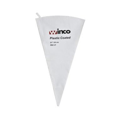 Winco PBC-21 Pastry Bag, 21" Cotton Outside, Plastic Coated Inside