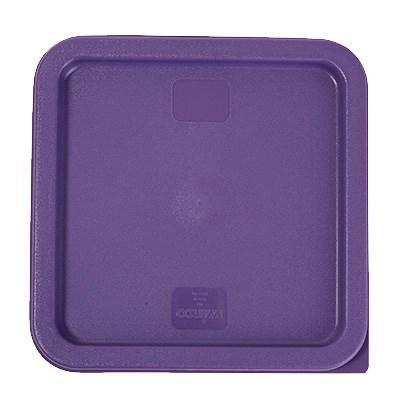 Winco PECC-68P Cover for Square Storage Container, 6 | 8 Qt, Purple Allergen-Free