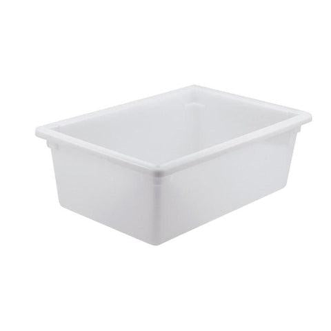 Winco PFFW-9 Food Storage Box, White Polypropylene, Full, 9”