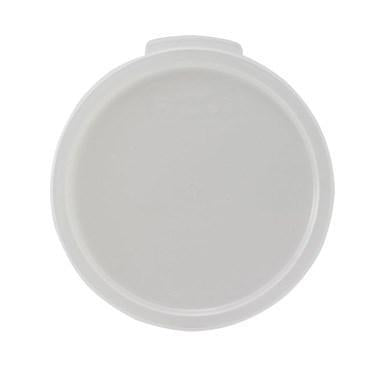 Winco PPRC-1C Cover for Round Storage Container, White, Polypropylene, 1 Qt