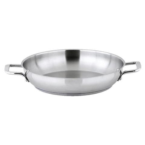 Winco SSOP-12 Stainless Steel Omelet Pan 12-1/2"