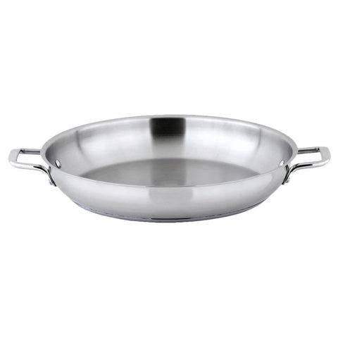 Winco SSOP-14 Stainless Steel Omelet Pan 14"