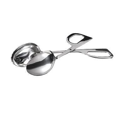 Winco ST-2 10" Double Spoon Salad Tongs, Mirror Finish Stainless Steel