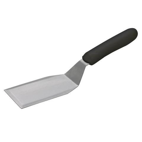 Winco TKP-61 Hamburger Turner with Offset, Black Polypropylene Handle, 5-1/8” x 2-7/8” Blade