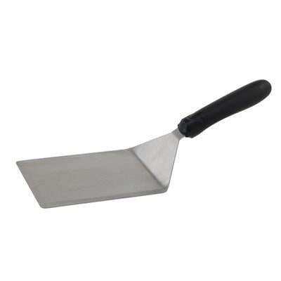 Winco TKP-63 Extra Heavy Turner with Cutting Edge, Black Polypropylene Handle, 5” x 6” Blade