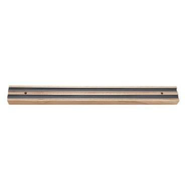 Winco WMB-12 Magnetic Knife Bar, Wooden Base, 12”