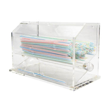 Winco ACSD-712 Acrylic Straw Dispenser, BPA free