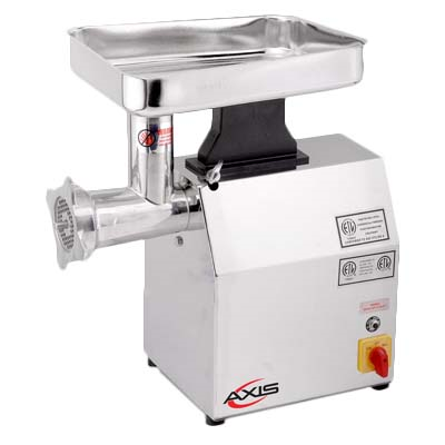 Picadora de carne Axis AX-MG12, buje #12, 170 rpm, 1 HP, 115v/60/1-ph