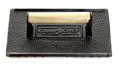 Camp Chef BAC-P Cast Iron Panini/Bacon Press with Seasoned Finish