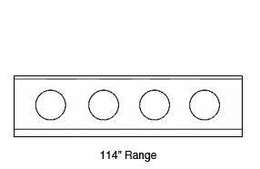 Imperial ICRA-4 estufa para wok, gas, 114", (4) quemadores, tapa enfriada por agua, sistema de drenaje incorporado, grifo giratorio chino, 440,000 BTU, NSF