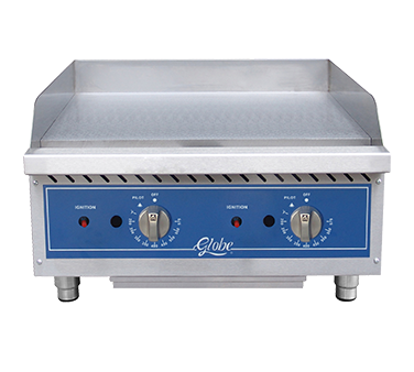 Globe GG24TG Plancha, gas, encimera, 24" de ancho, 60 000 BTU en total