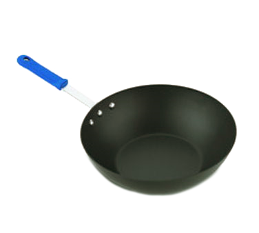 Vollrath H4015 Wok, 11-1/2" dia, x 4" deep, dent-resistant 3004 aluminum alloy, hardcoat anodized finish, NSF